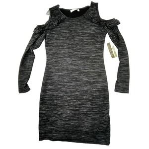 NEW Stitch Fix RD‎ Style Women’s Size Medium Cold Shoulder Ruffle Knit Dress